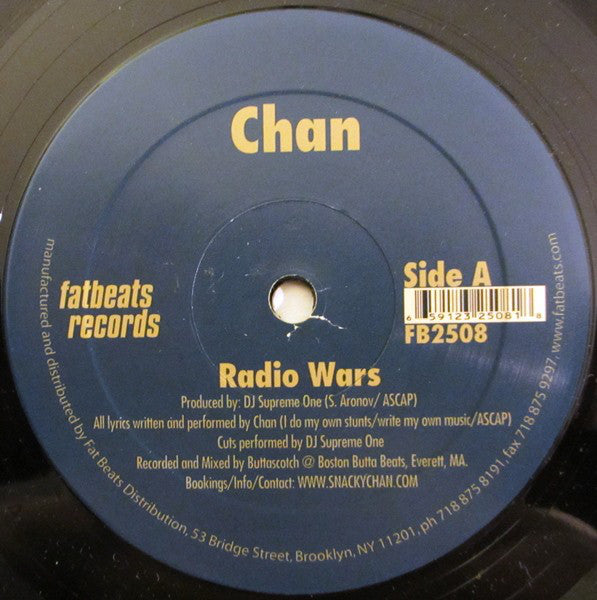 Chan (3) : Radio Wars / Clap Ya Hands (12")