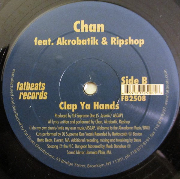 Chan (3) : Radio Wars / Clap Ya Hands (12")