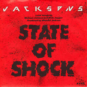 The Jacksons : State Of Shock (7", Single, Inj)