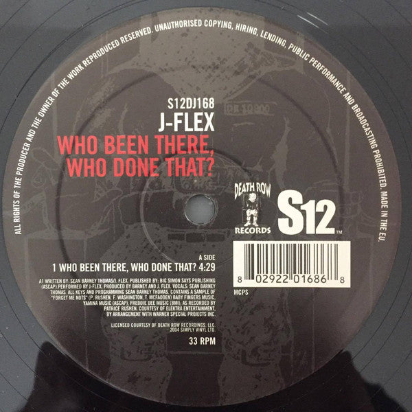 J-Flex : Who Been There, Who done That ? (12", Single)