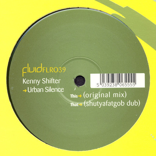 Kenny Shifter : Urban Silence (12")