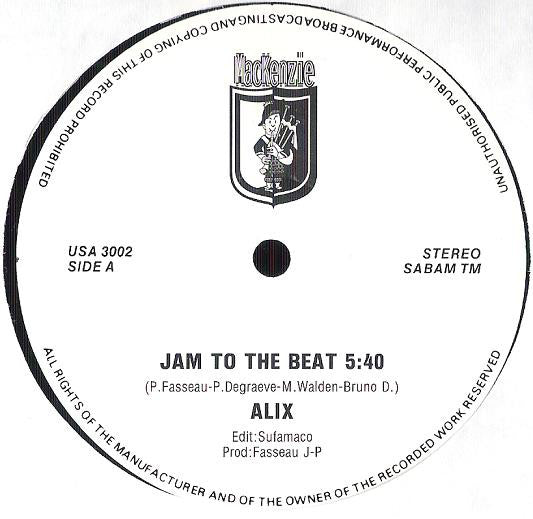 Alix : Jam To The Beat (12")
