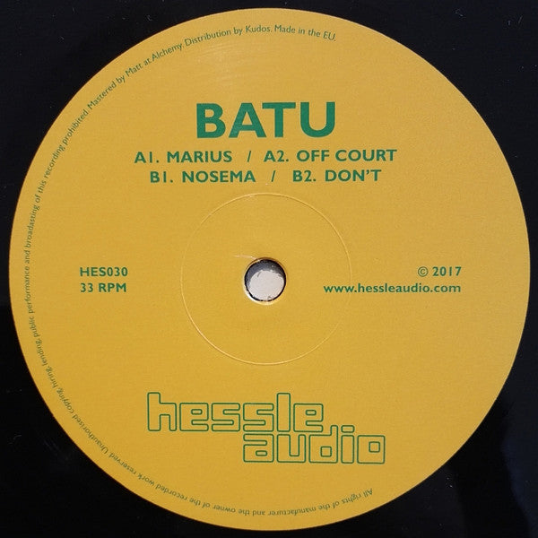 Batu (4) : Marius EP (12", EP)