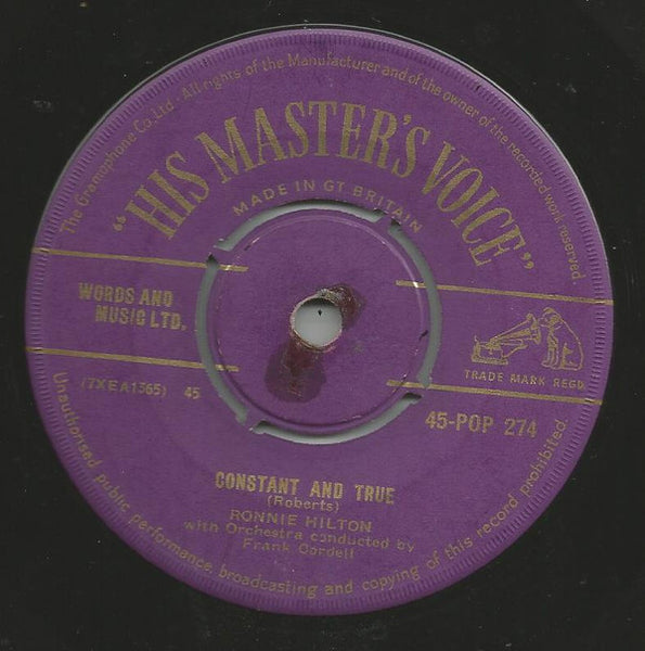 Ronnie Hilton : Two Different Worlds (7", Mono)