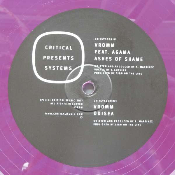 Vromm : Critical Presents: Systems 008 (12", EP, Ltd, Pur)