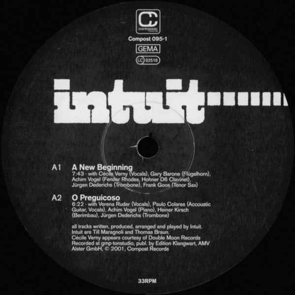 Intuit : A New Beginning (12")