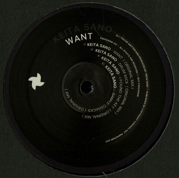 Keita Sano : Want (12")