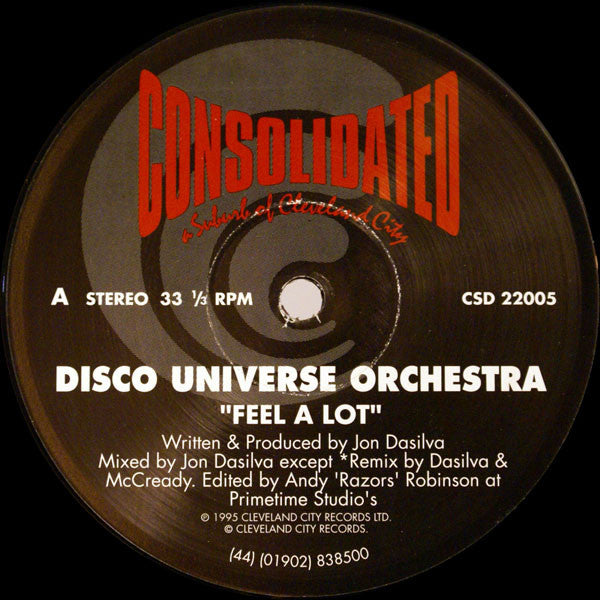 Disco Universe Orchestra : Feel A Lot / Jack Me (12")