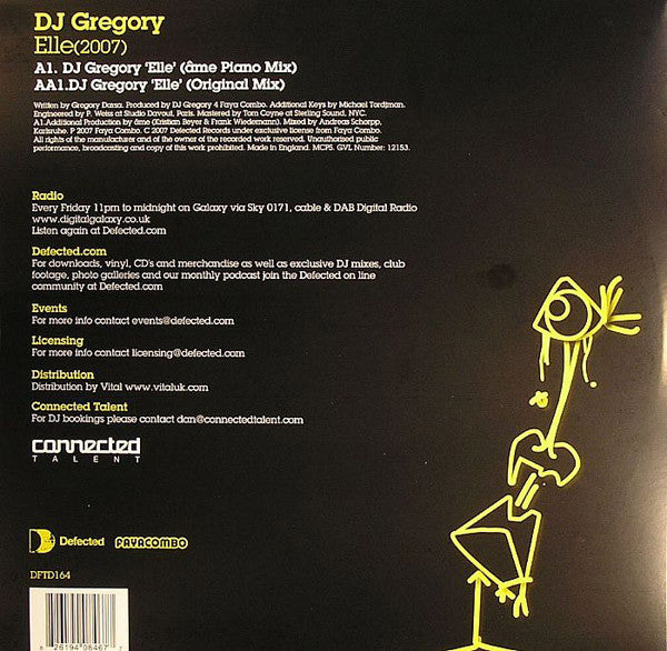 DJ Gregory : Elle (2007) (12")