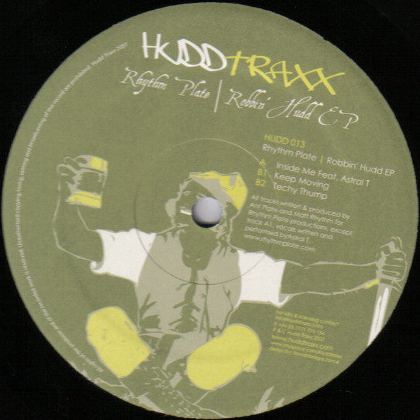 Rhythm Plate : Robbin' Hudd EP (12", EP)