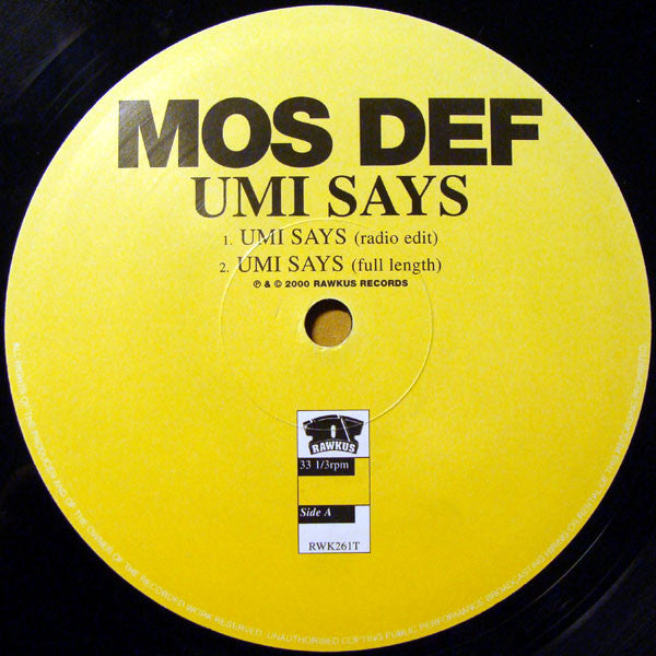 Mos Def : Umi Says (12")