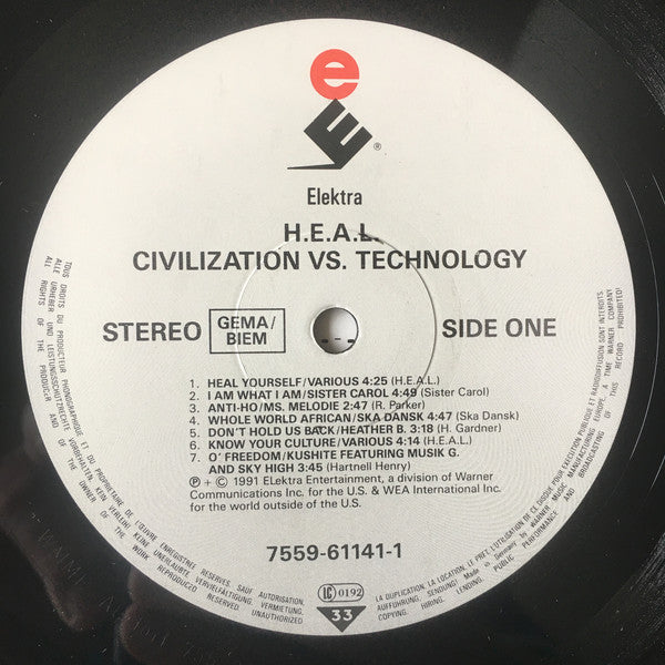 H.E.A.L. Human Education Against Lies : Civilization Vs. Technology (LP, Album)