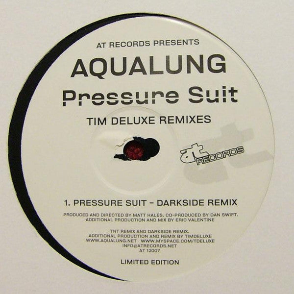 Aqualung : Pressure Suit (Tim Deluxe Remixes) (12", Ltd, Promo)