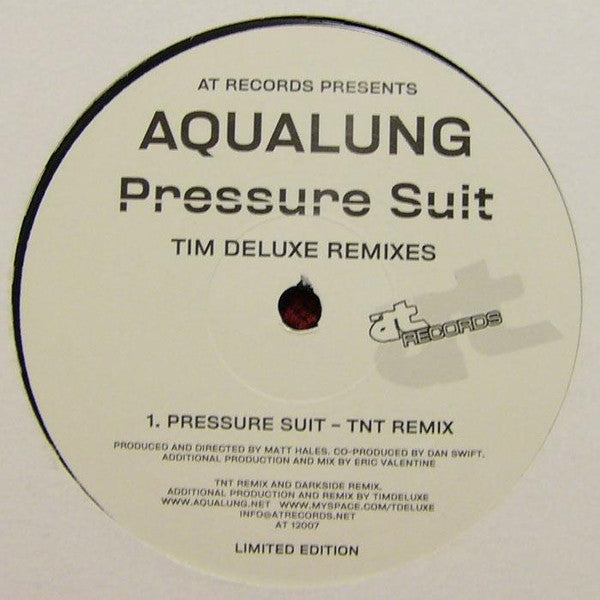 Aqualung : Pressure Suit (Tim Deluxe Remixes) (12", Ltd, Promo)