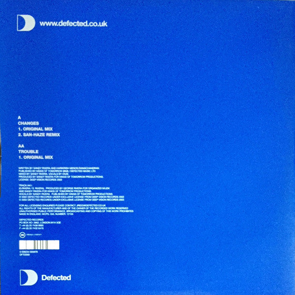 Sandy Rivera Featuring Haze : Changes (12")