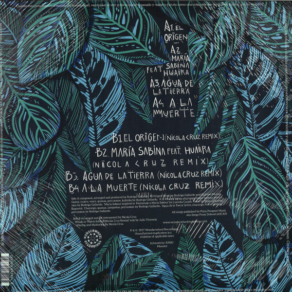 Rodrigo Gallardo (2), Nicola Cruz : El Origen (12", EP)