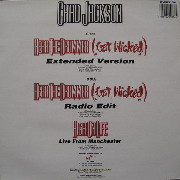 Chad Jackson : Hear The Drummer (Get Wicked) (12")