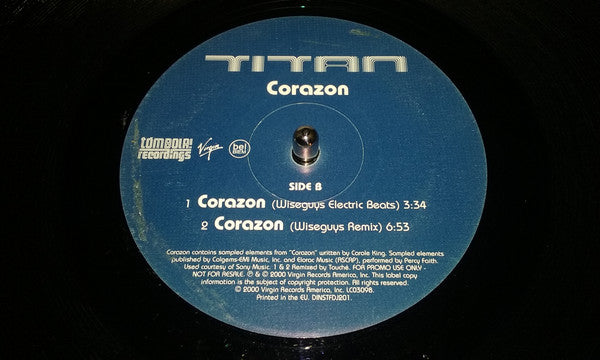 Titan : Corazon (12", Promo)