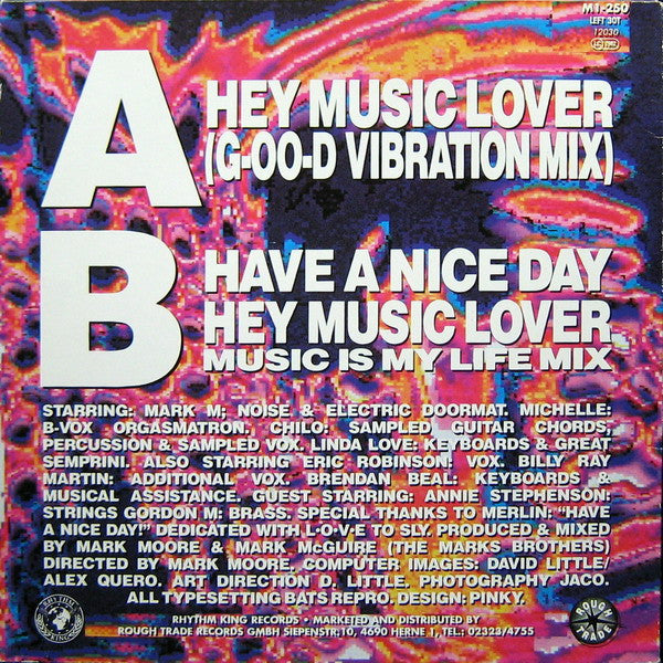 S'Express : Hey Music Lover (12")