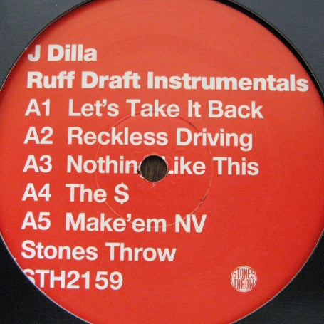 J Dilla : Ruff Draft Instrumentals (12")