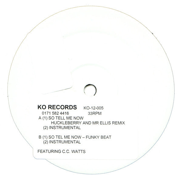 Electric Medicine Featuring C.C. Watts : So Tell Me Now (12", W/Lbl, Sti)