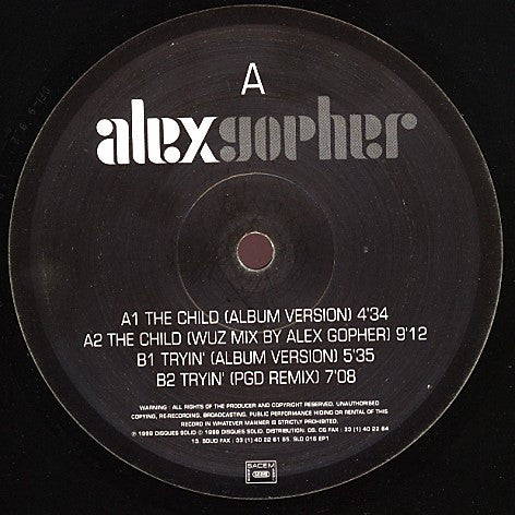 Alex Gopher : The Child / Tryin' (12", EP, Ltd)