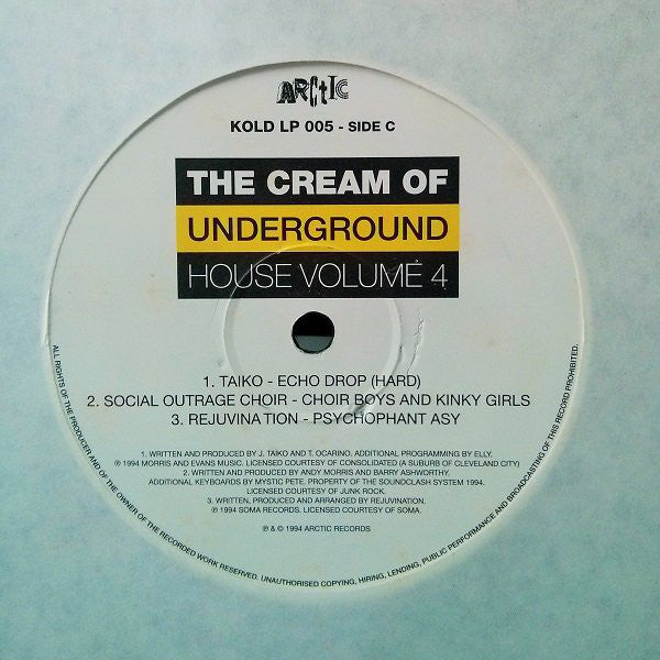 Various : The Cream Of Underground House Volume 4 (2xLP, Comp)