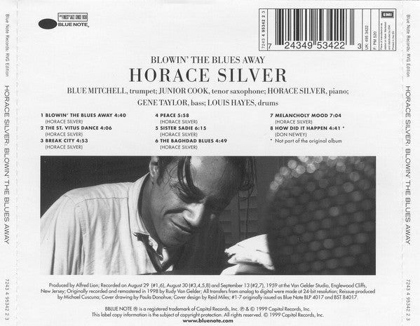 The Horace Silver Quintet & The Horace Silver Trio : Blowin' The Blues Away (CD, Album, RE, RM)