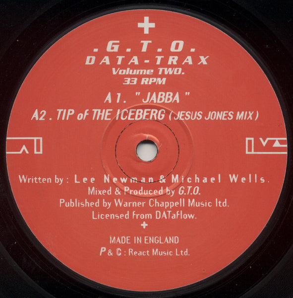 GTO : Data-Trax: Volume 2 (12")