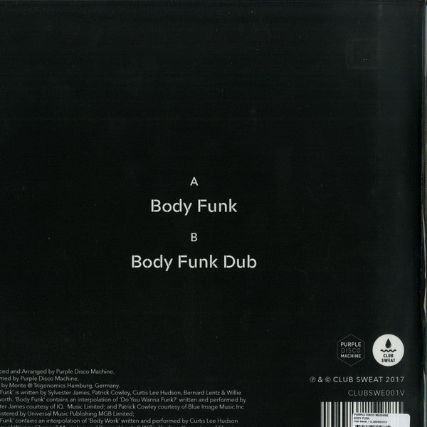 Purple Disco Machine : Body Funk (12")
