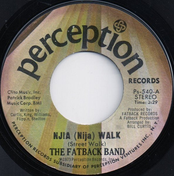 The Fatback Band : Njia (Nija) Walk (Street Walk) (7", Single, Styrene)