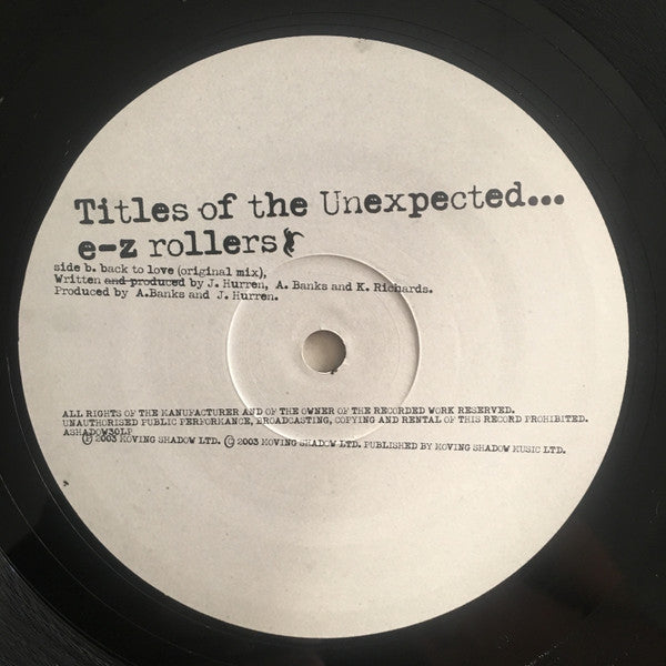 E-Z Rollers : Titles Of The Unexpected.. (4x12", Album)