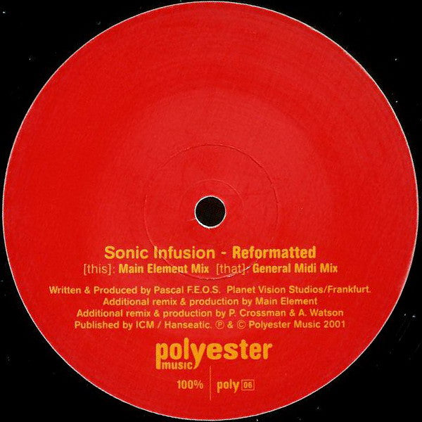 Sonic Infusion : Reformatted (Mixes) (12")