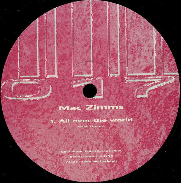 Mac Zimms : Back By Club Demand (12")