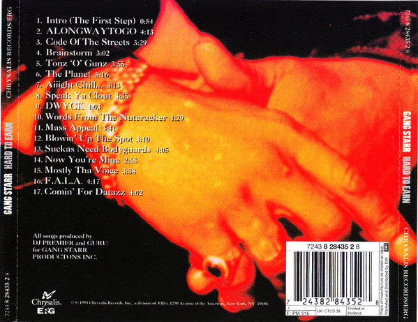 Gang Starr : Hard To Earn (CD, Album, RE, RP)