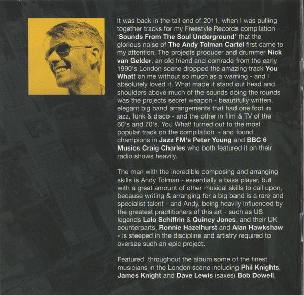 The Andy Tolman Cartel : Cypher (CD, Album + 9xFile, FLAC)