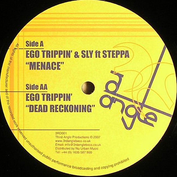 Ego Trippin' & Sly* Ft Steppa* : Menace / Dead Reckoning (12")
