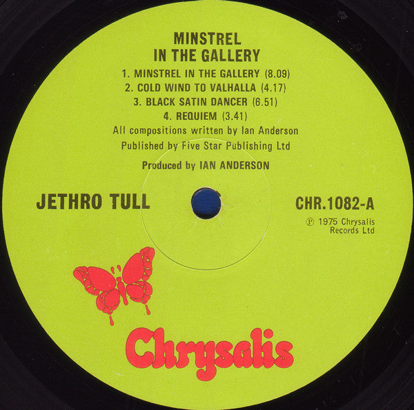 Jethro Tull : Minstrel In The Gallery (LP, Album)