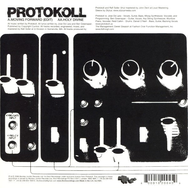 Protokoll : Moving Forward / Holy Divine (7", Single)