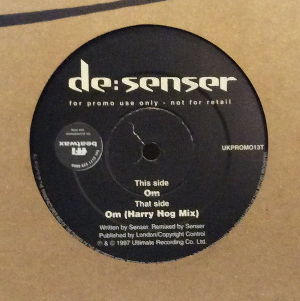 de:Senser : Om (12", Promo)