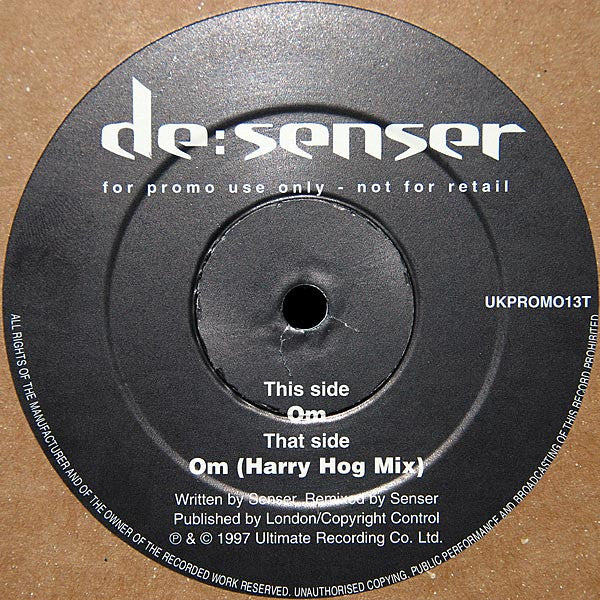 de:Senser : Om (12", Promo)