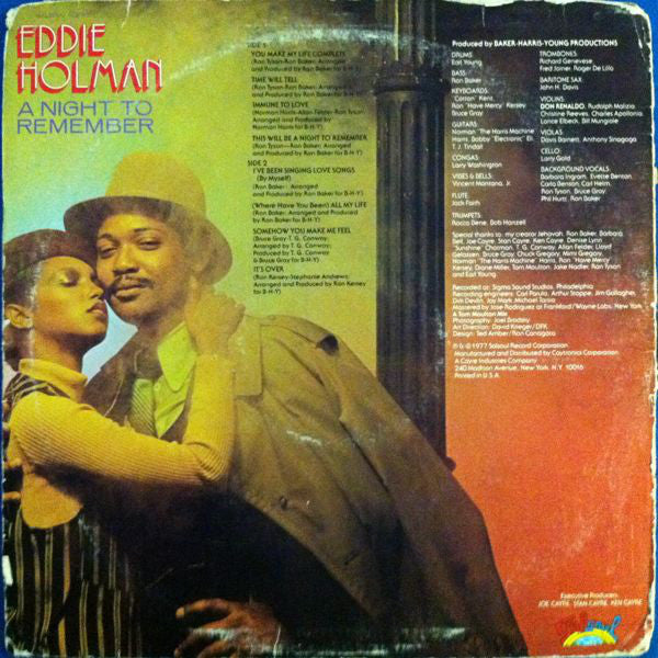 Eddie Holman : A Night To Remember (LP, Album, Ter)