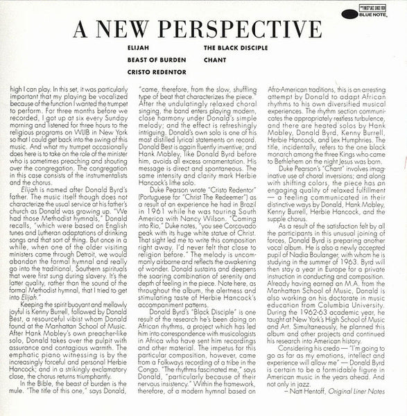 Donald Byrd : A New Perspective (CD, Album, RE, RM)