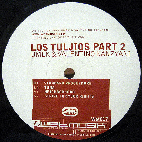 Los Tujlios : Los Tuljios Part 2 (12")