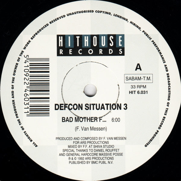 Defcon (2) / High Profile : Situation 3 / R.M. (12")