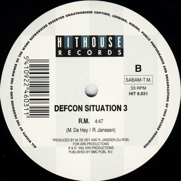 Defcon (2) / High Profile : Situation 3 / R.M. (12")