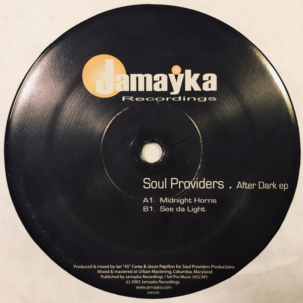 Soul Providers : After Dark EP (12", EP)