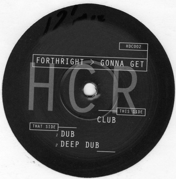 Forthright : Gonna Get (12")