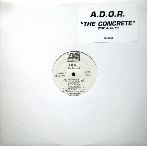 A.D.O.R. : The Concrete (The Album) (LP, Album, Promo)