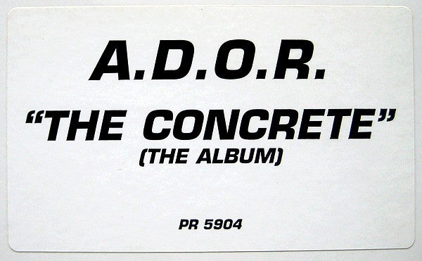 A.D.O.R. : The Concrete (The Album) (LP, Album, Promo)